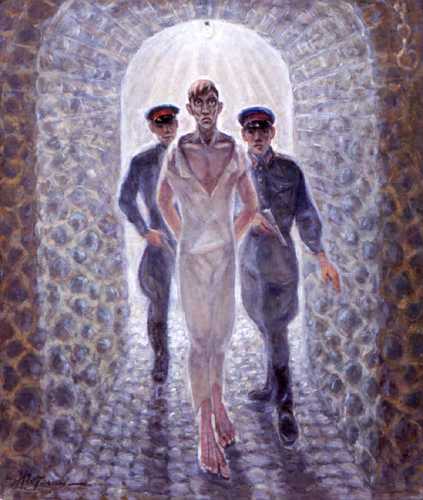  painting by nikolai getman of his brother's execution on the 1st of december 1934 